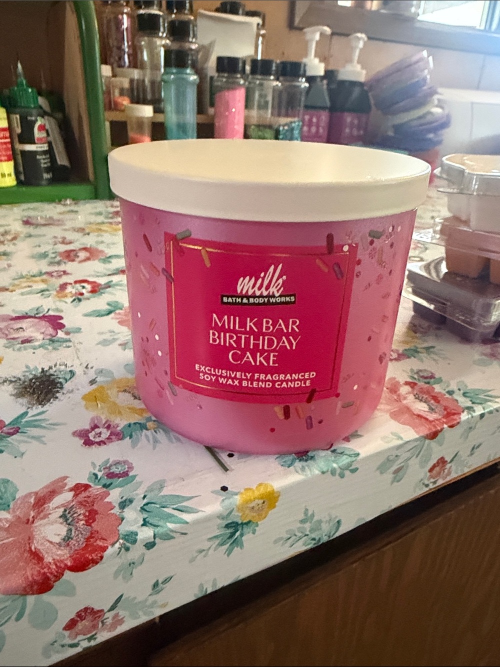 Bath & Body Works Milkbar Birthday Cake 3 wick candle
